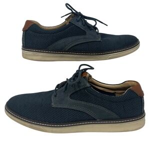 Johnston & Murphy‎ McGuffey Plain Toe Shoes Navy Sheep Skin Men's 11 M